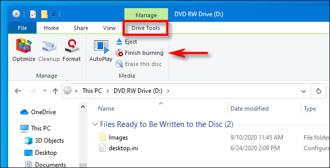 Burn to disc PC