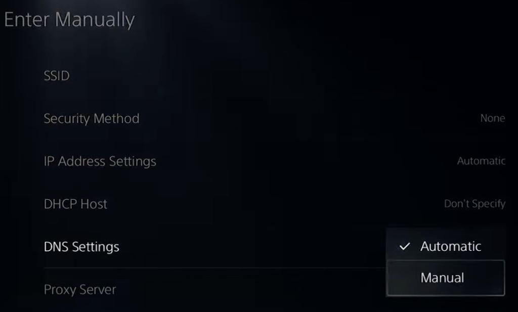 PS5 DNS