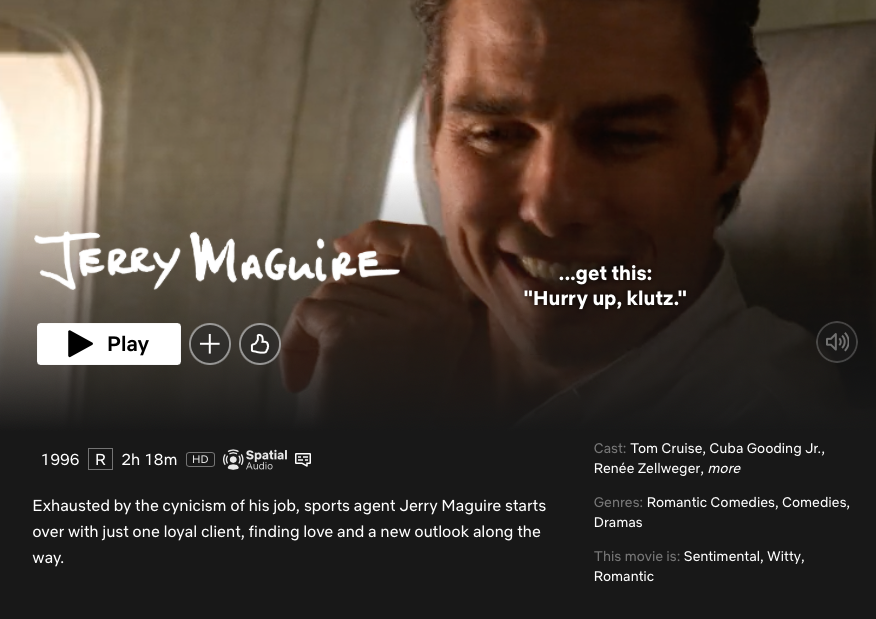 Tom-Cruise-Filme: Jerry Maguire