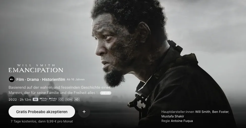 Die besten Filme auf Apple TV: Emancipation