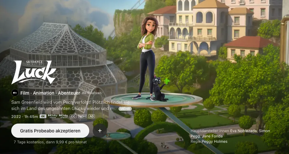 Die besten Filme auf Apple TV: Luck