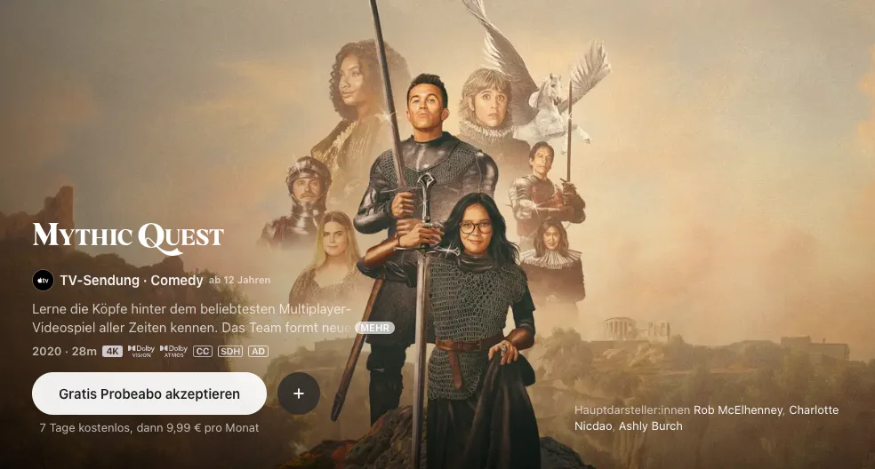 Die besten Apple TV-Serien: Mythic Quest