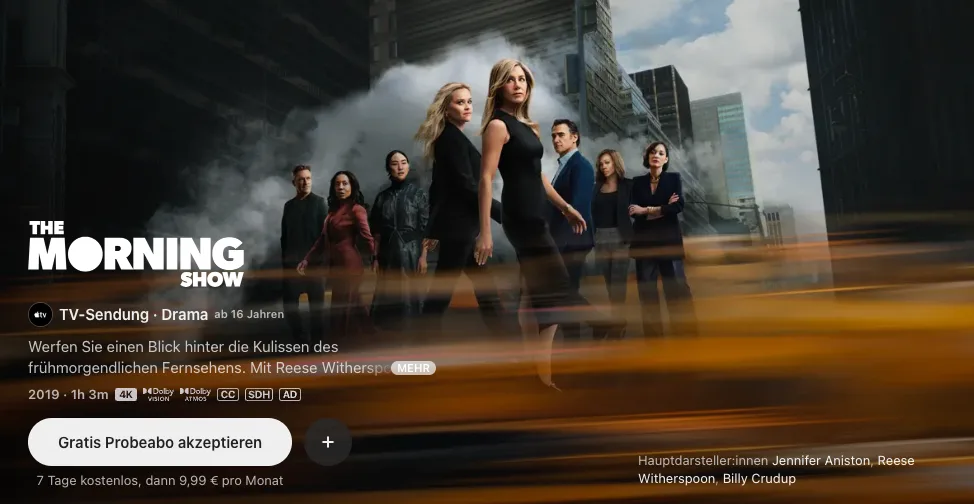 Die besten Apple TV-Serien: The Morning Show