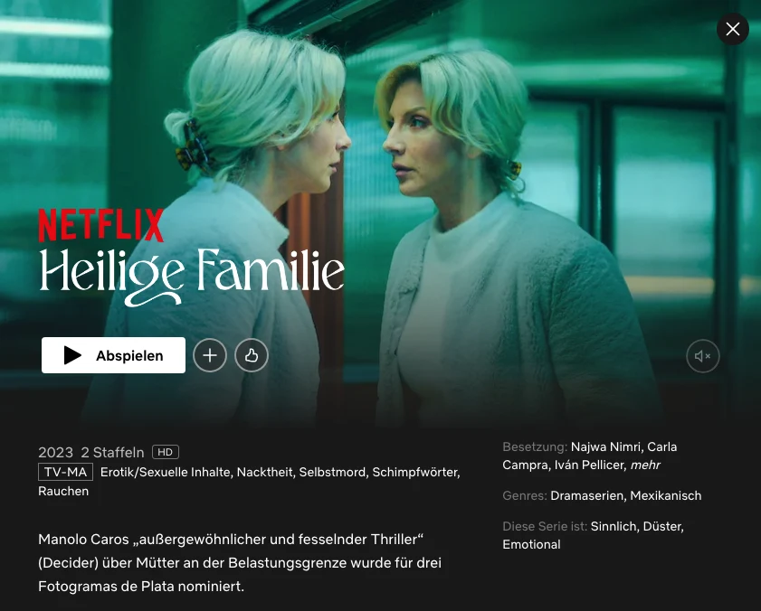 Netflix-Serien auf Spanisch: Sagrada Familia (Heilige Familie)