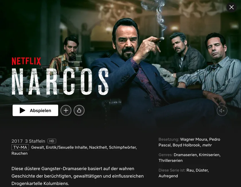 Netflix-Serien auf Spanisch: Narcos