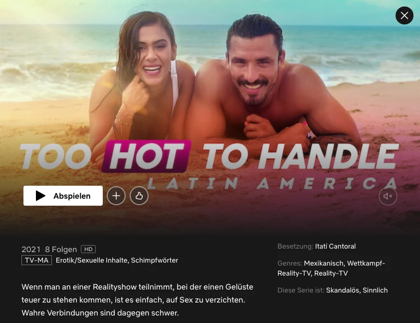 Netflix-Serien auf Spanisch: Jugando con fuego Latino (Finger weg! (Lateinamerika))
