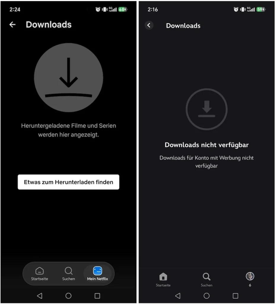 Netflix vs Disney+: downloads