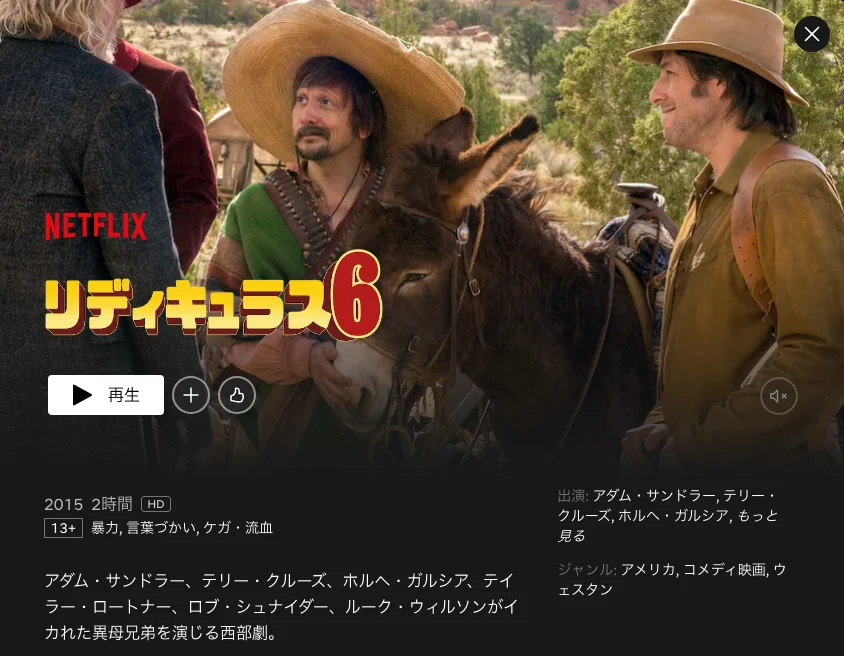 アダム・サンドラー映画：リディキュラス・シックス