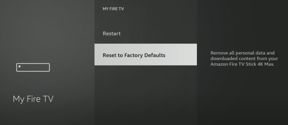 Reset to Factory Defaults