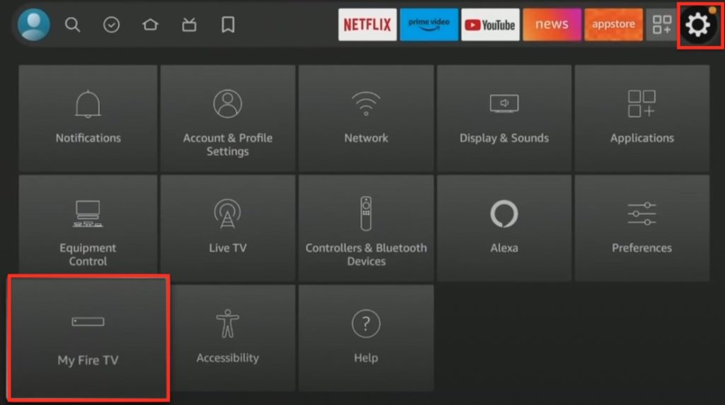 select my fire tv