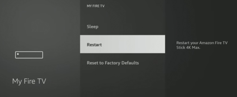 restart firestick