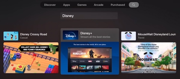 Search disney+
