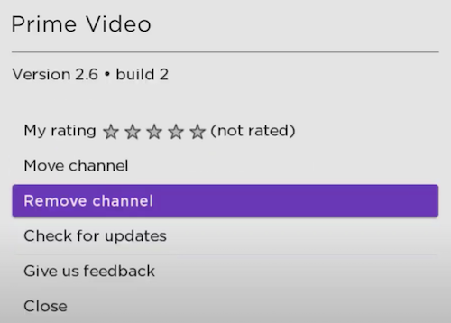 RokuのPrime Videoチャンネル