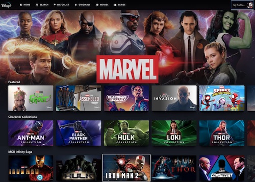 Marvel on Disney Plus