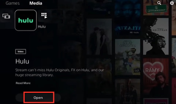 PS5-Open-Hulu