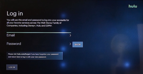 PS5-Hulu-Login