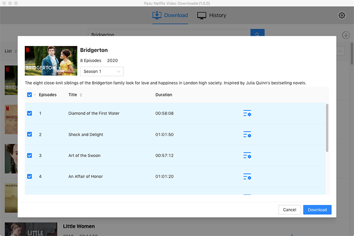 Download Bridgerton from Netflix