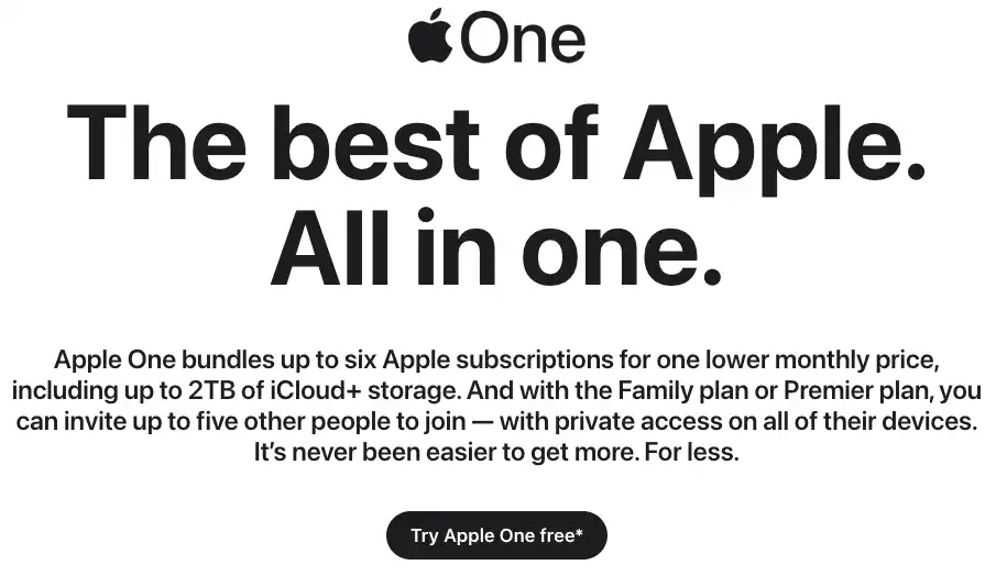 Apple One free trial