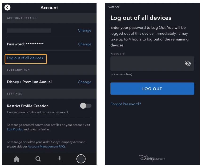 log out of all devices
