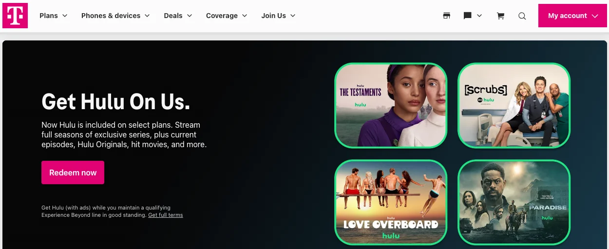 Hulu on Us T-Mobile