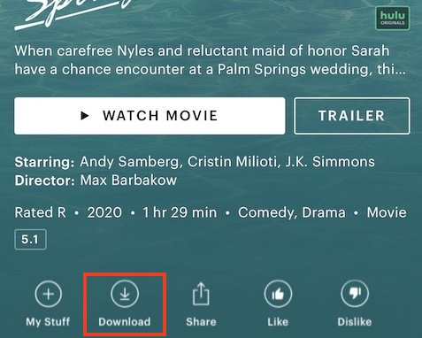 hulu download icon