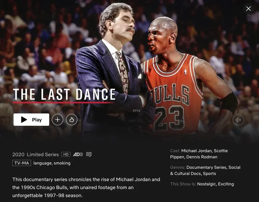 Netflix Documentaries: The Last Dance