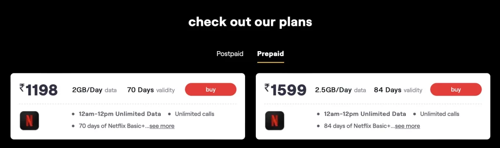 Free Netflix from Vi