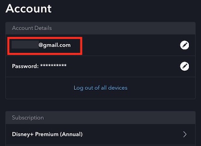 Disney Plus Account-Email