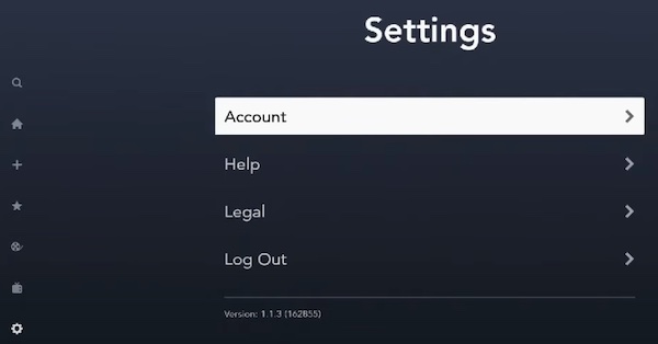 disney plus account on tv