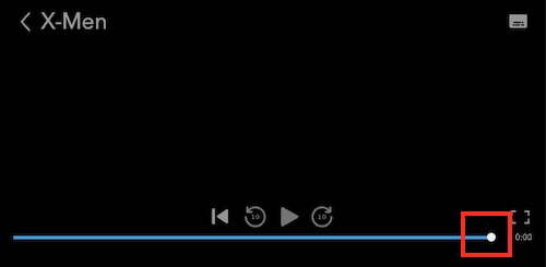 skip to the end of the movie