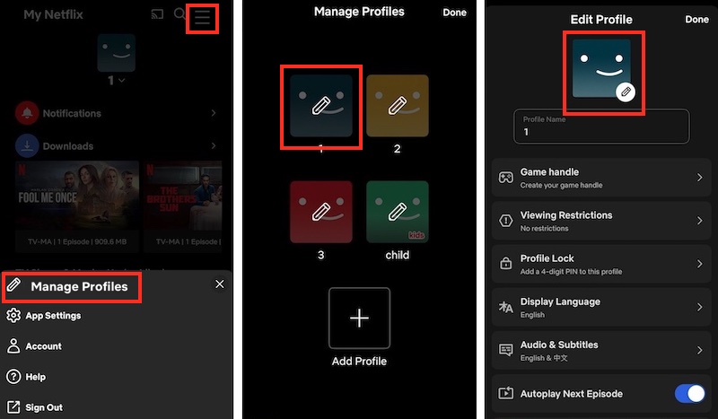 Manage-Netflix-Profile