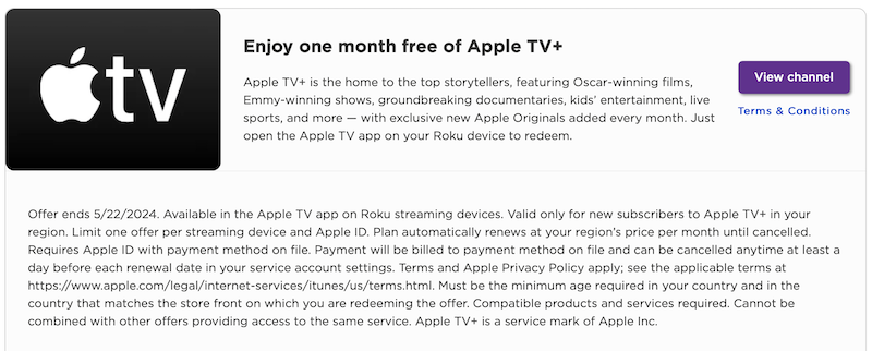 Free apple tv for a year sales