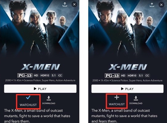 remove from watchlist