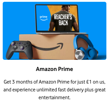 free amazon prime vodafone uk