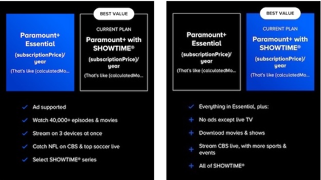 paramount plus plans