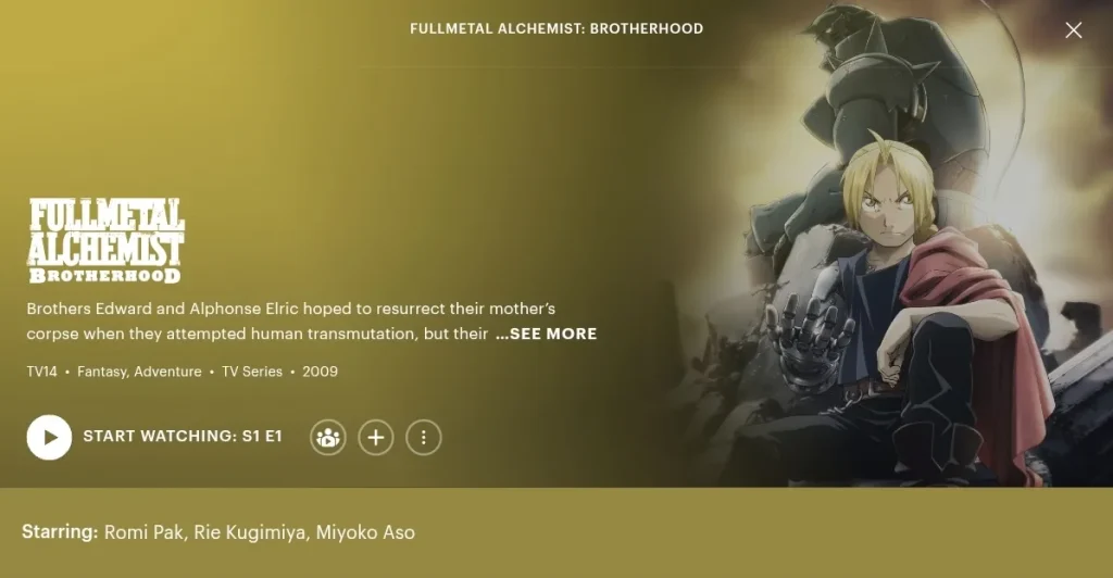 Die besten Hulu-Animationen: Fullmetal Alchemist
